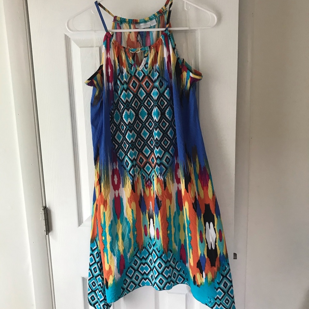 New York and Company bright summer dress